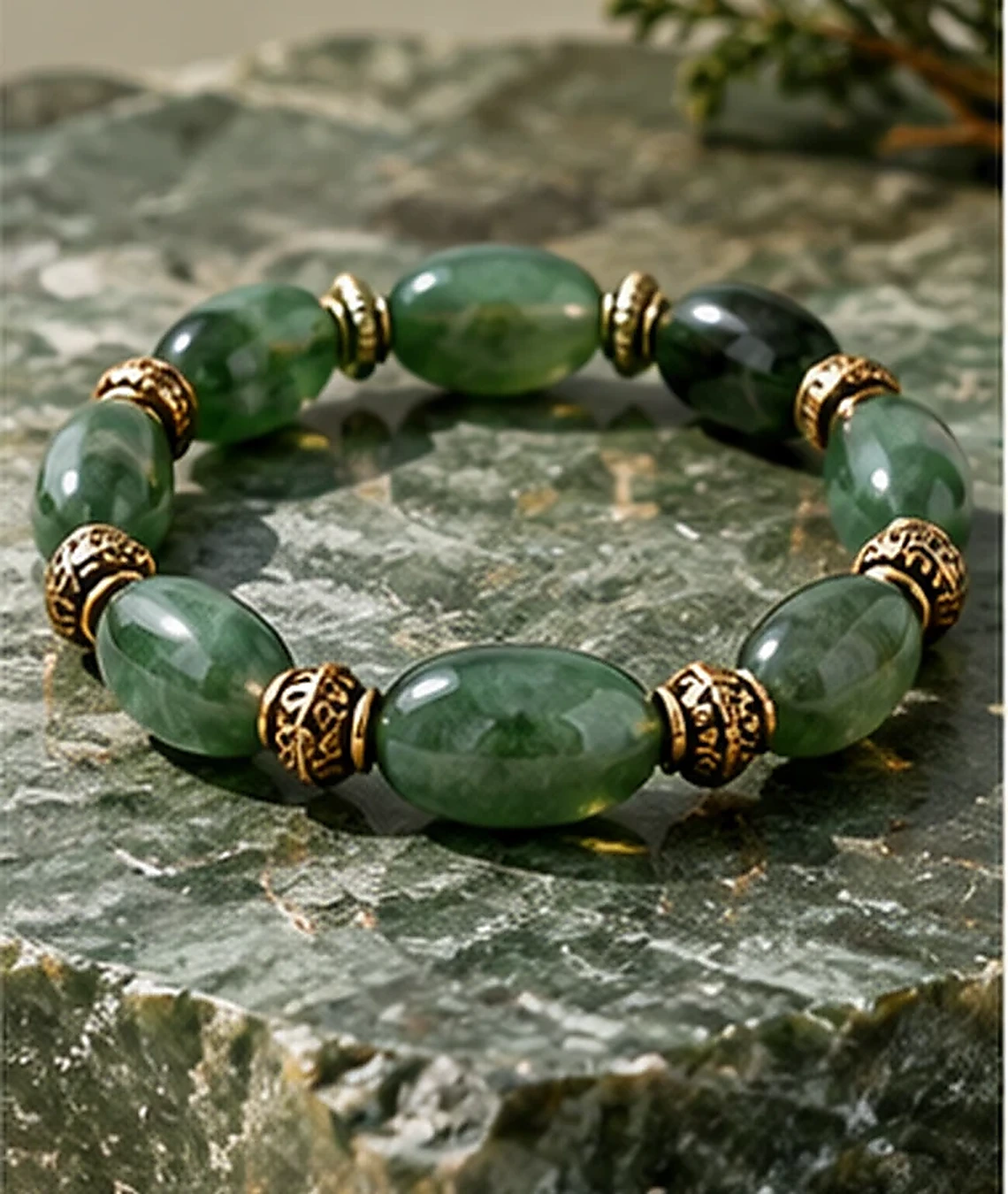 Wood Balance Bracelet in the wood Five Elements color palette