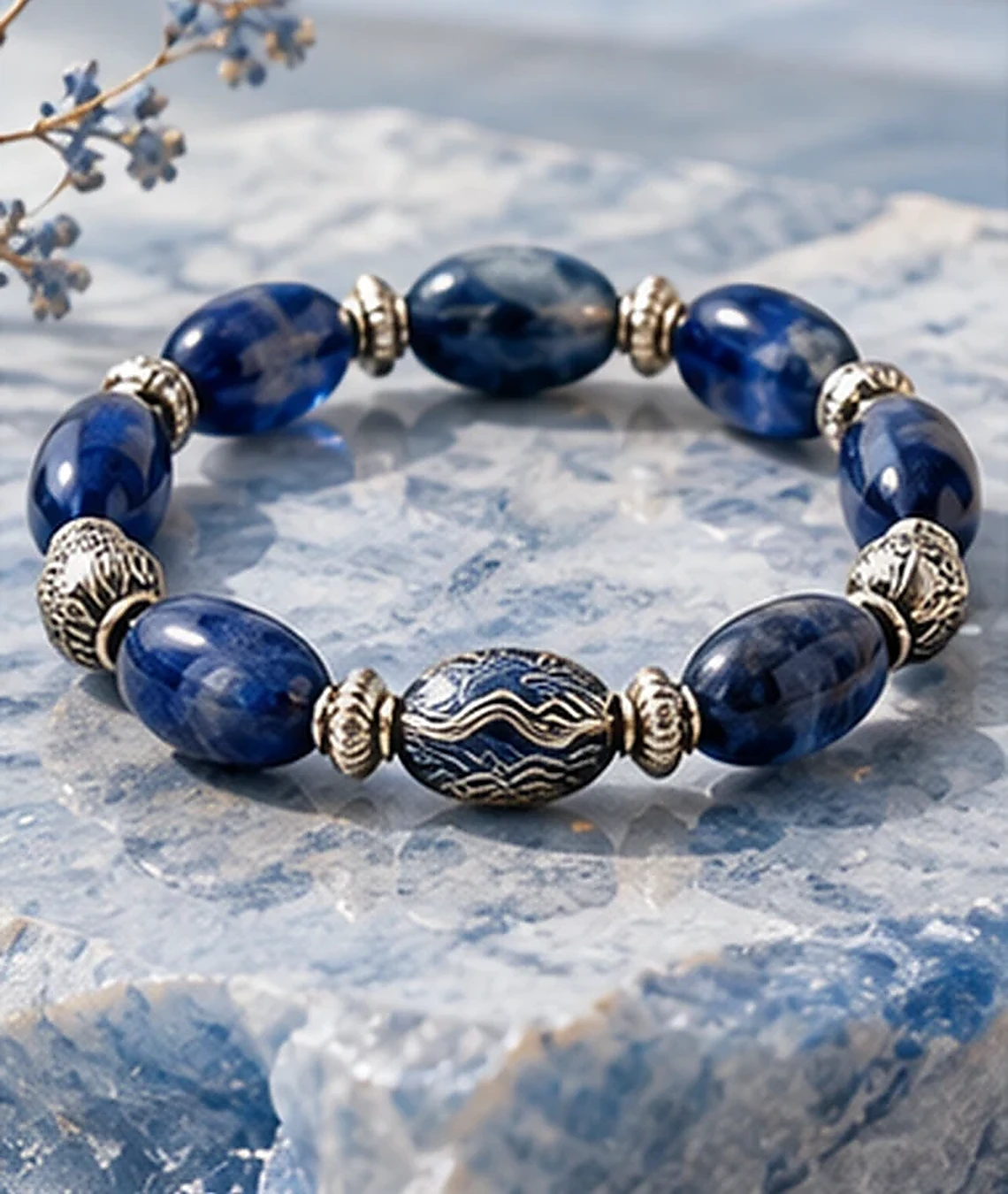 Water Balance Bracelet in the water Five Elements color palette
