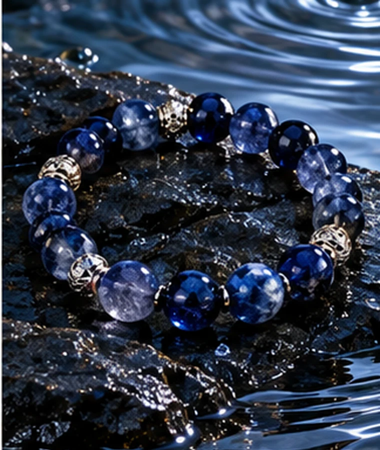 Blue Water element crystal bracelet