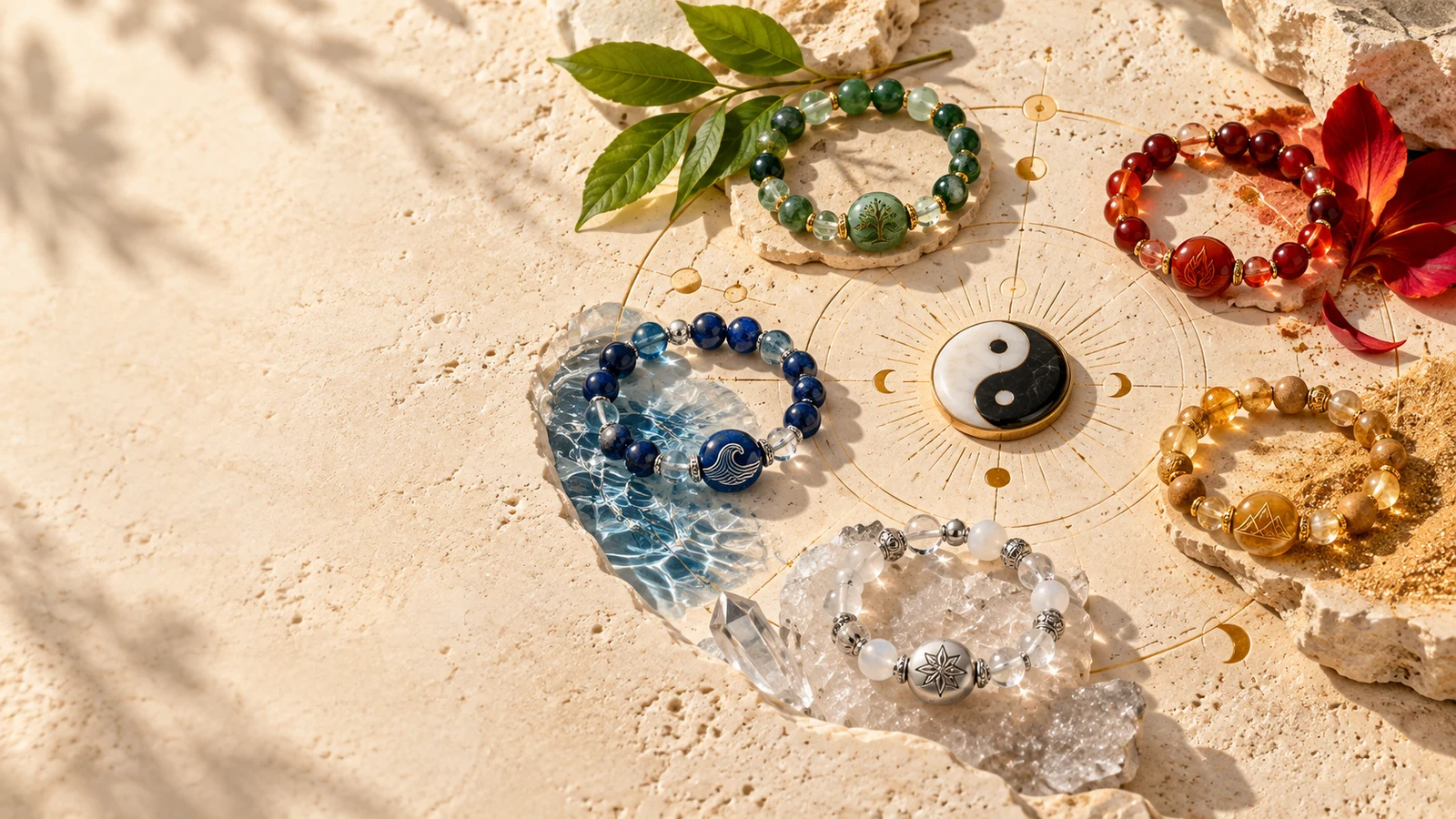 Five Elements balance crystal collection