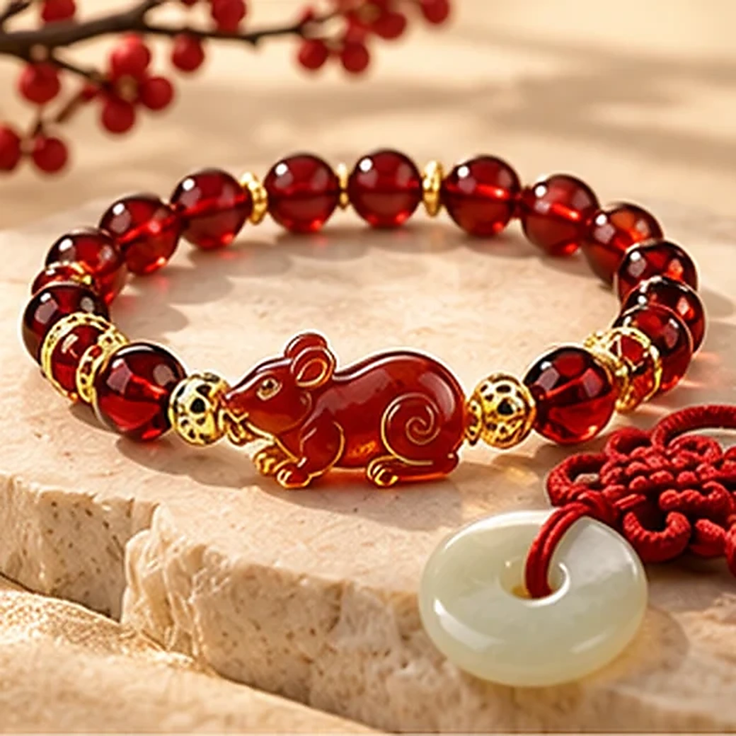 Rat crystal bracelet