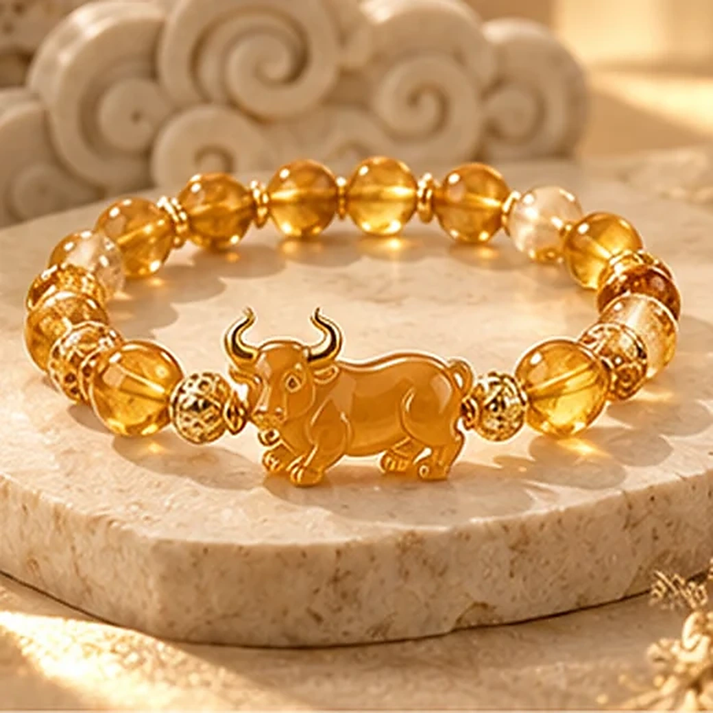 Ox crystal bracelet