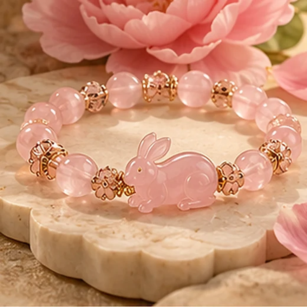 Rabbit crystal bracelet