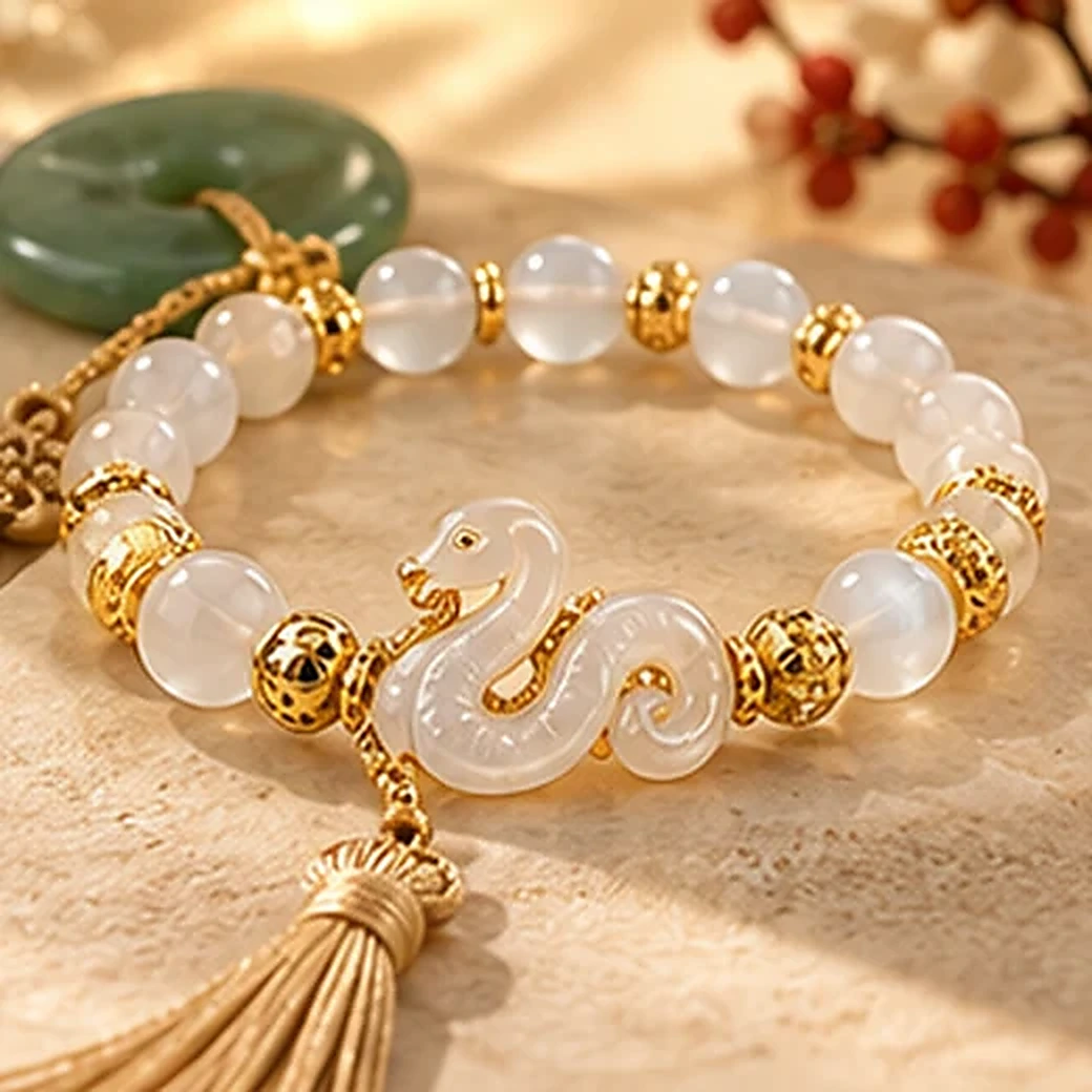Snake crystal bracelet