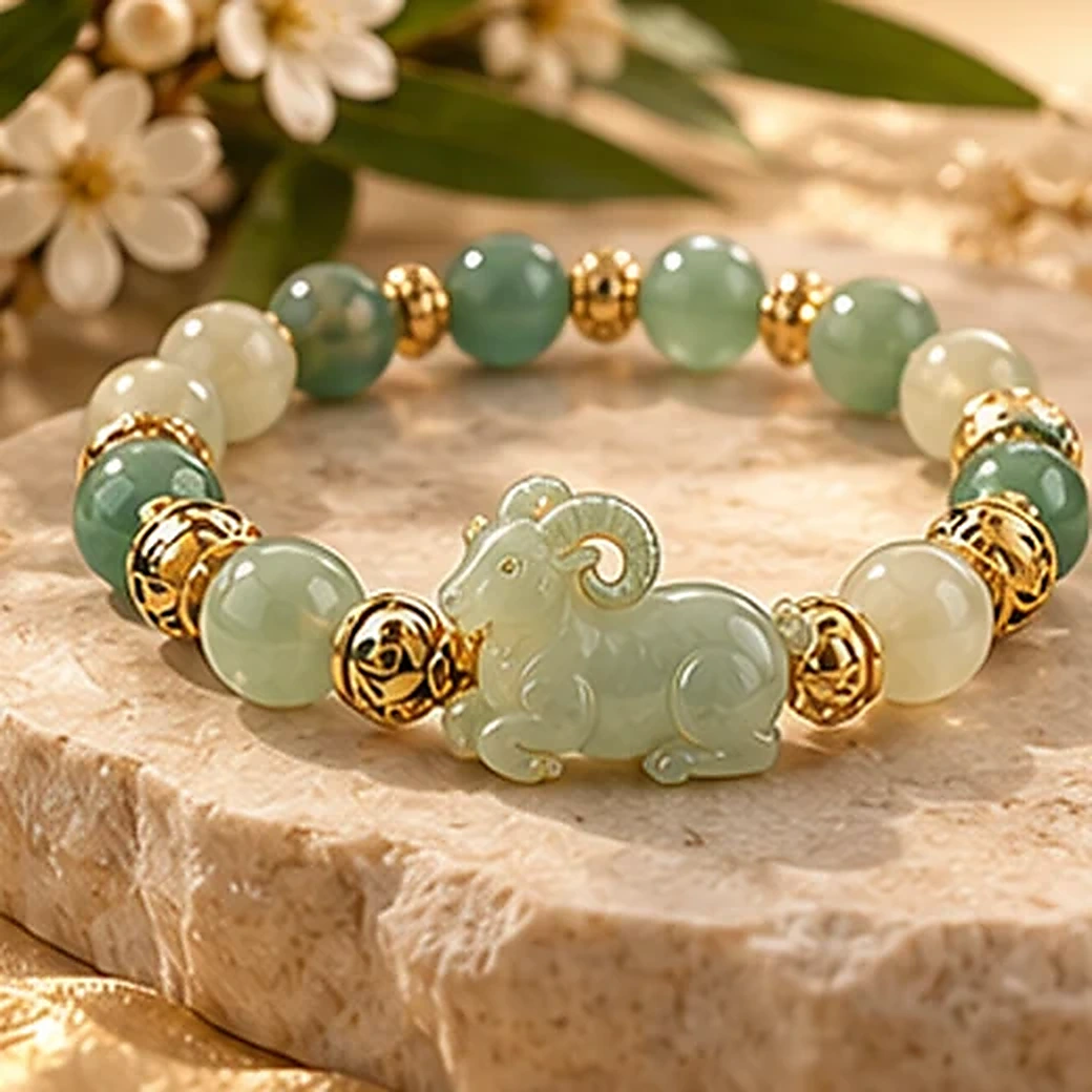 Goat crystal bracelet