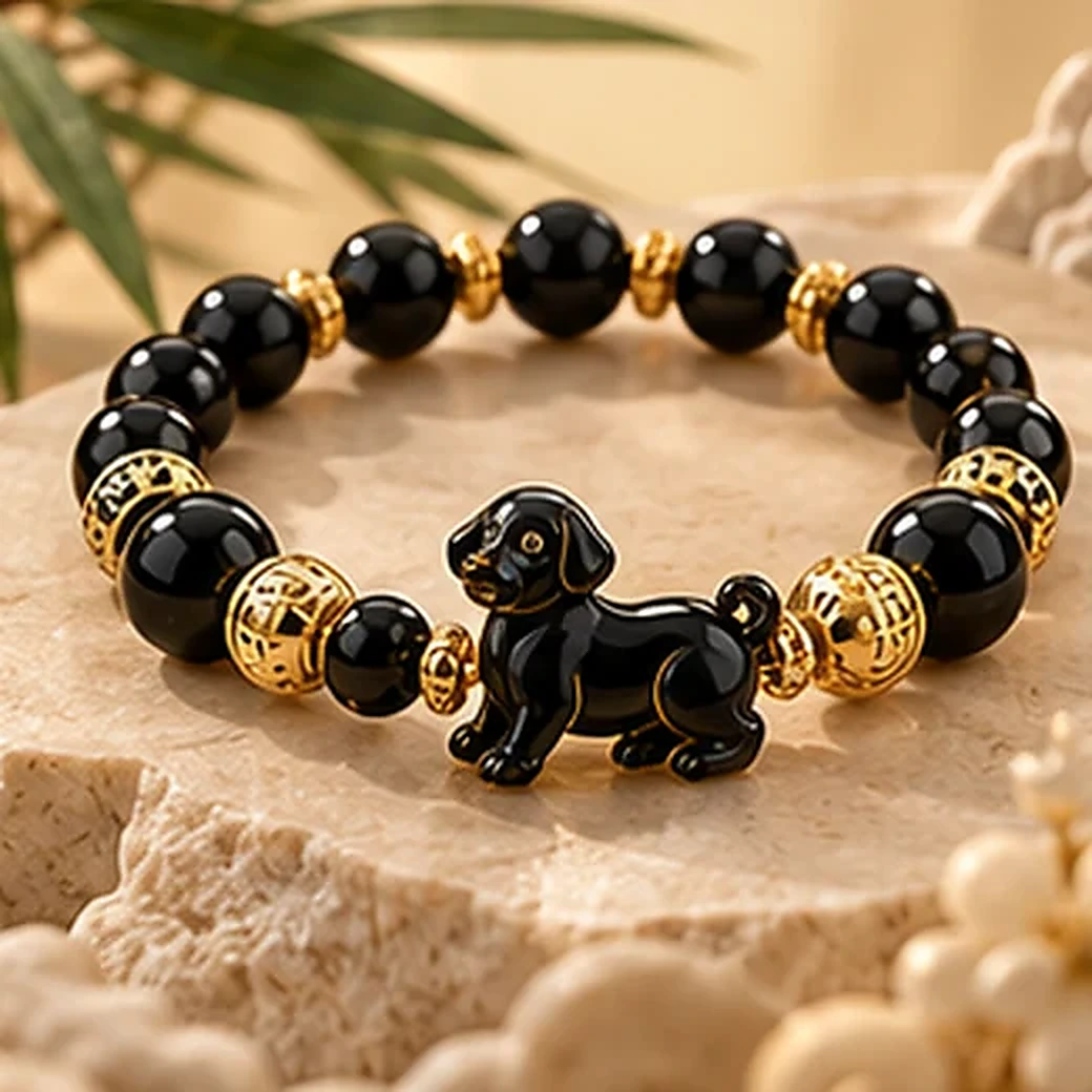 Dog crystal bracelet