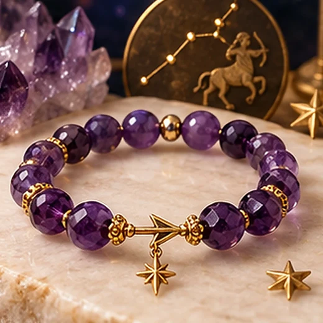 Sagittarius crystal bracelet