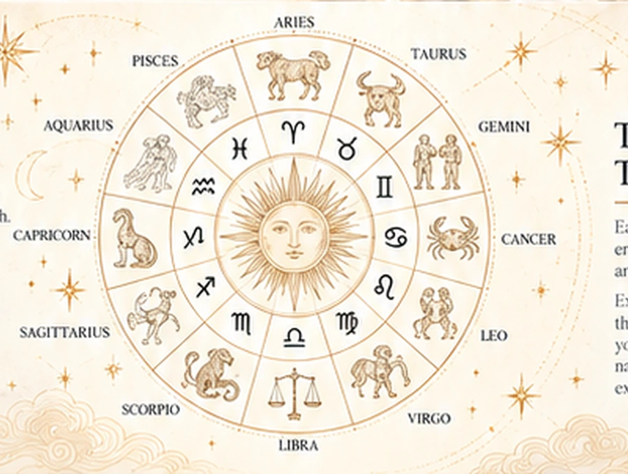 Western Zodiac wheel